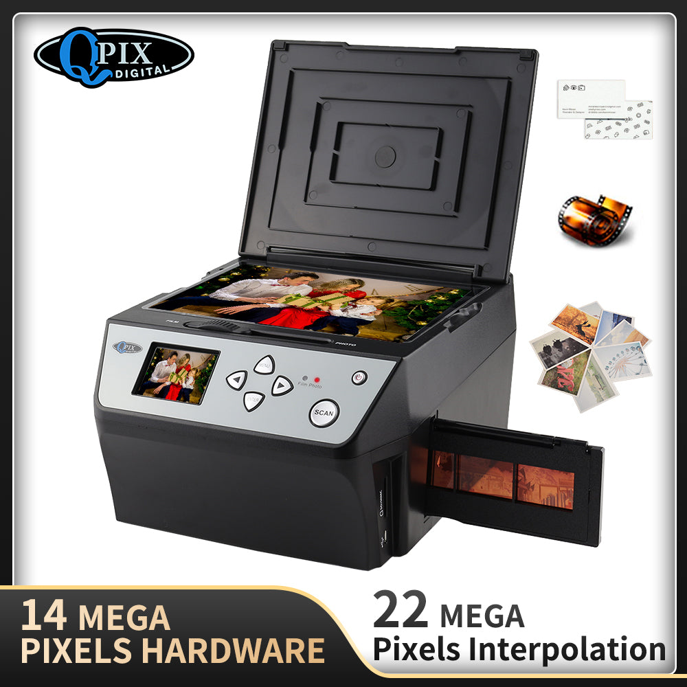 22 Mega Pixels 4 in 1 COMBO Photo and Digital Film Scanner 135 Negative Converter Photo 35 mm Film Scanner Business Card Scanner