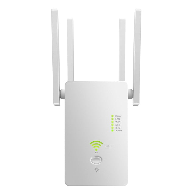 5G Wifi Repeater WiFi Amplifier 1200mbps Wireless Router 2.4G 5Ghz Internet Signal Amplifier Wi Fi Booster Wi-Fi Range Extender