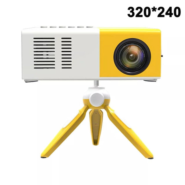 Salange J9Pro Mini Projector LED Home Media Player Audio Portable Proyectors 480x360 Pixels Supports 1080P HDMI USB Video Beamer