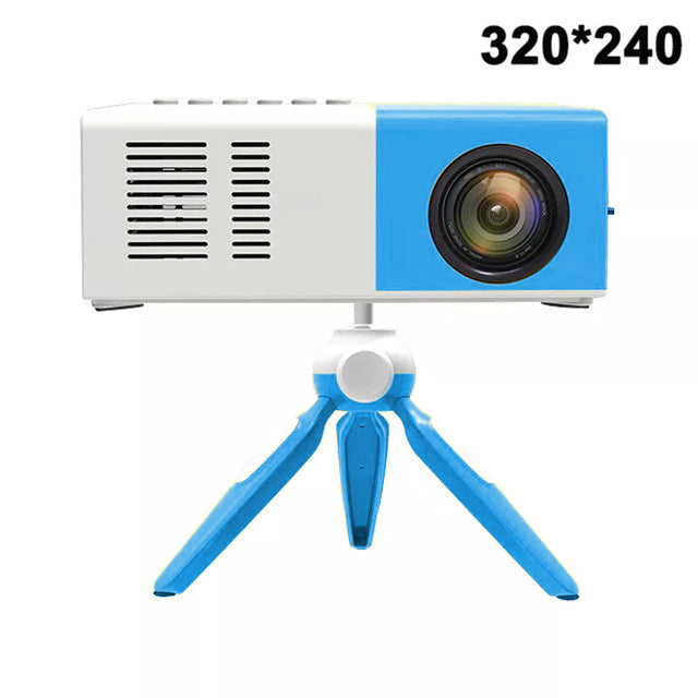 Salange J9Pro Mini Projector LED Home Media Player Audio Portable Proyectors 480x360 Pixels Supports 1080P HDMI USB Video Beamer