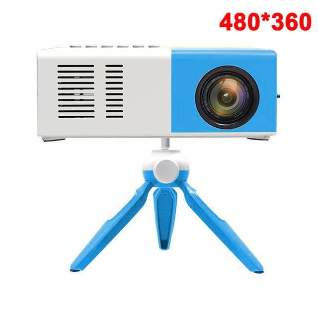 Salange J9Pro Mini Projector LED Home Media Player Audio Portable Proyectors 480x360 Pixels Supports 1080P HDMI USB Video Beamer