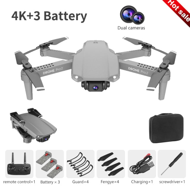 NYR E99 Pro2 RC Mini Drone 4K 1080P 720P Dual Camera WIFI FPV Aerial Photography Helicopter Foldable Quadcopter Dron Toys