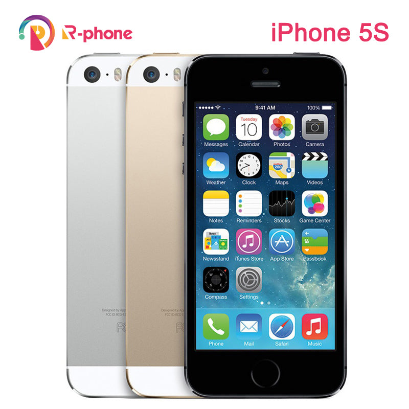 Unlocked Original iPhone 5S Mobile Phone Dual Core 4&quot; IPS 8MP WIFI GPS 3G iPhone5s Cellphones