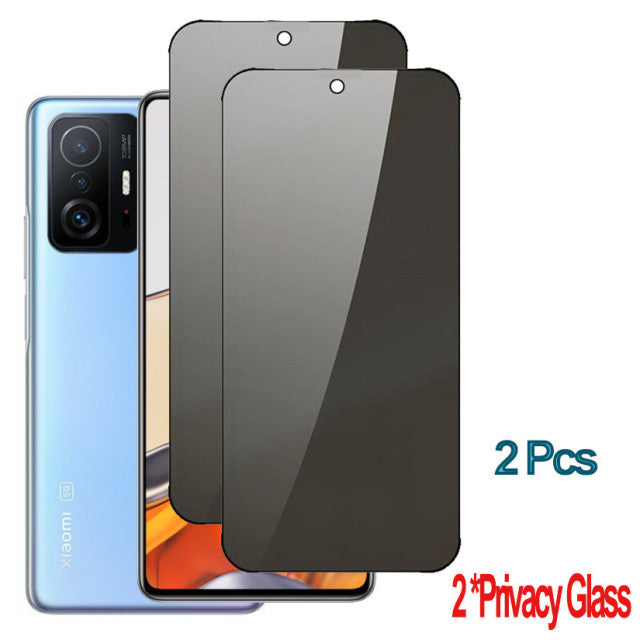 Privacy Glass For Xiaomi 11T Pro Tempered Glass Xiaomi 11 Lite 5g NE Film Smartphone 9H Hard Anti-Spy Glare Screen Protector Mi 11 T Xiomi 11Lite 11i 11 i Mi11T Prevent Peeping Safety Protective Glasses Mi 11T Pro