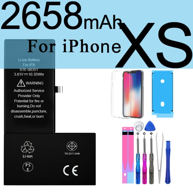 PINZHENG High Capacity Phone Battery For iPhone 6S 6 7 8 Plus X Replacement Battery For iPhone 5S SE XR XS 11 12 Pro Max 12Mini