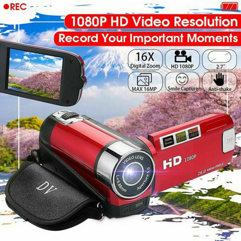 Newest 1080P HD Camcorder TFT LCD 24MP 16X Zoom DV AV IR Night Vision Digital Video Camcorder For YouTube Live Streaming