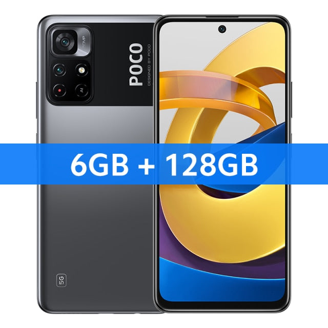 POCO M4 Pro Global Version 5G Smartphone NFC 64GB / 128GB Dimensity 810 Octa Core 6.6&quot; 90Hz FHD+ DotDisplay 50MP 33W Pro 5000mAh