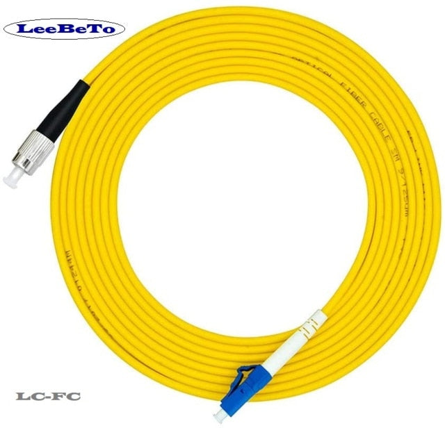 FC to FC SC to SC LC to LC  ST to ST SC to SC  Fiber Patch Cord Jumper Cable SM Simplex Single Mode Optic for Network 3m 5m 10m