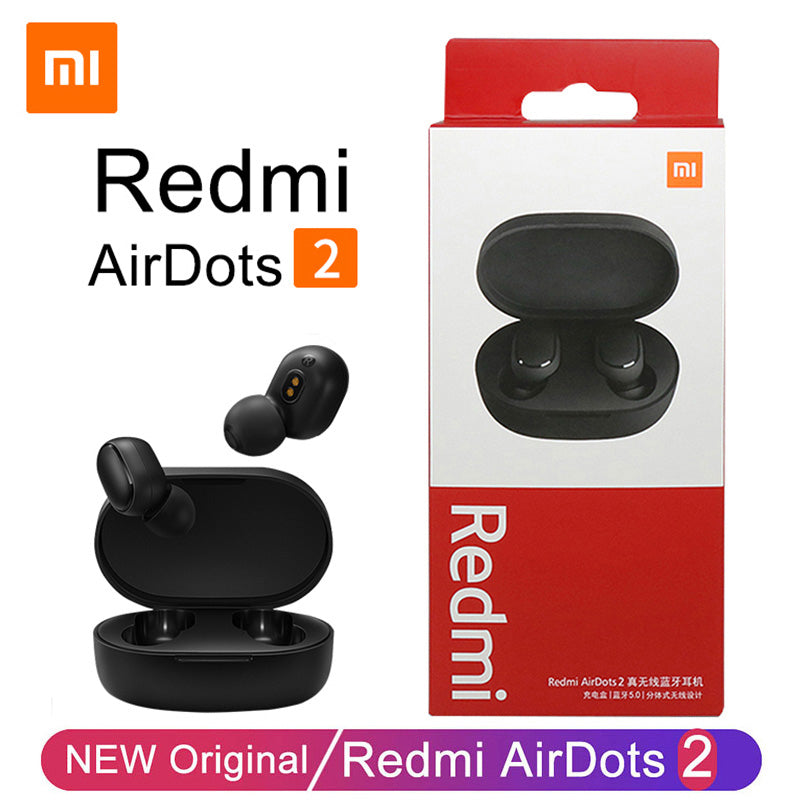 New Original Xiaomi Redmi AirDots 2 Wireless Earphone Bluetooth 5.0 Headset Mi Ture Wireless Headphones Earbuds In-Ear Earphones