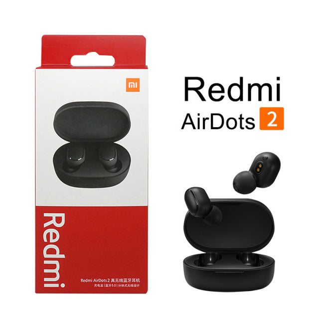 New Original Xiaomi Redmi AirDots 2 Wireless Earphone Bluetooth 5.0 Headset Mi Ture Wireless Headphones Earbuds In-Ear Earphones