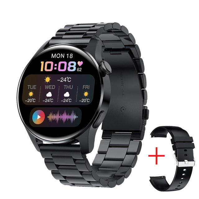 LIGE 2022 New Luxury Fashion Men&#39;s Smart Watch Bluetooth Smart Heart Rate Monitoring IP67 Waterproof Watch Men&#39;s Call + Box