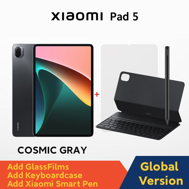 World Premiere Global Version Xiaomi Mi Pad 5  11&#39;&#39; WQHD+ 120Hz Display Snapdragon 860 4 Stereo Speakers 8720mAh MI Tablet 5