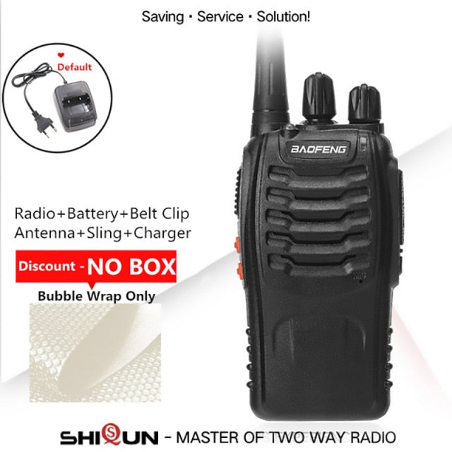 1PC or 2PCS Baofeng BF-888S Walkie Talkie 888s UHF 5W 400-470MHz BF888s BF 888S H777 Cheap Two Way Radio with USB Charger H-777