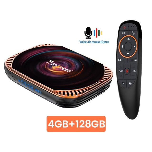 Transpeed Android 11 Amlogic S905X4 TV Box Dual wifi 32G 64GB BT4.0 4K 8K 3D 1000M Fast Tv Receiver Media Player Set top box