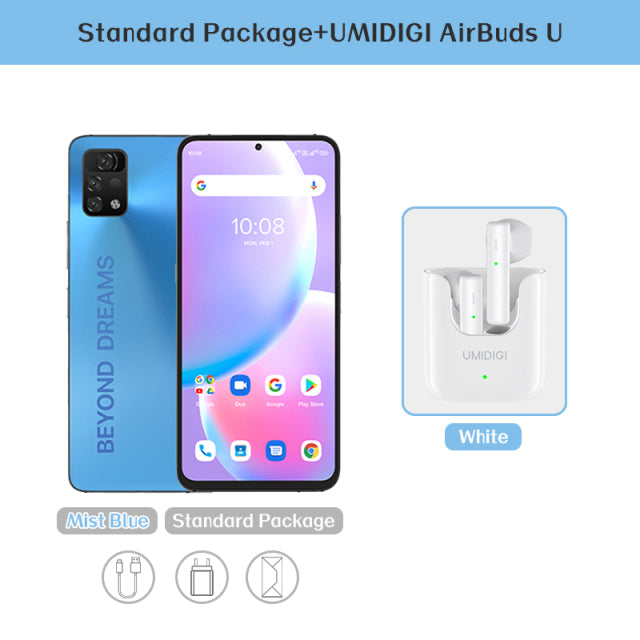 UMIDIGI A11 Pro Max 4/8GB+128GB Global Version Smartphone 6.8&quot;FHD+Screen Helio G80 48MP AI Triple Camera 5150mAh