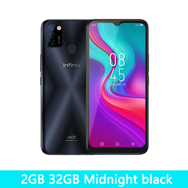 Global Version Infinix hot 10 Lite 2GB 32GB Mobile Phone 6.6&#39;&#39;HD 1600*720P 5000mAh Battery 13MP Camera Helio A20