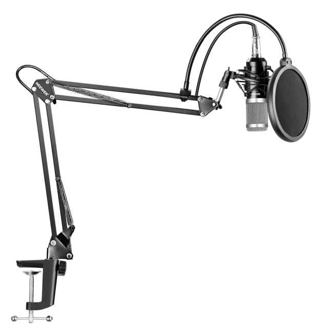 Neewer NW-800 Professional Studio Condenser Mic &amp; NW-35 Adjustable Recording Mic Suspension  Arm Stand with Shock Mount KIT