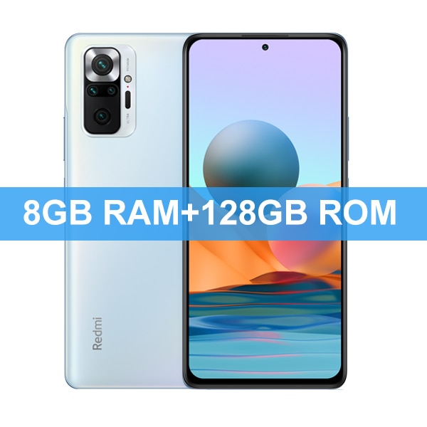 Global Version Xiaomi Redmi Note 10 Pro Mobile Phone 64GB/128GB Snapdragon 732G Octa Core 108MP Quad Camera 5020mAh Battery