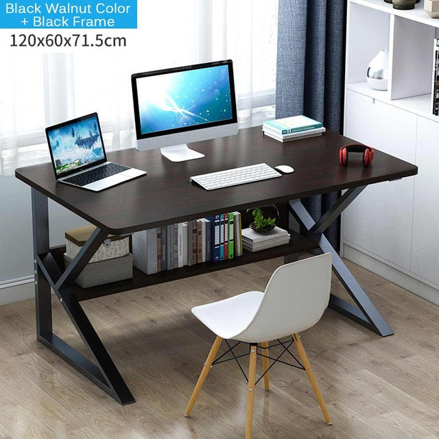 Large Wood Office Laptop Workstation Home Gaming Desk