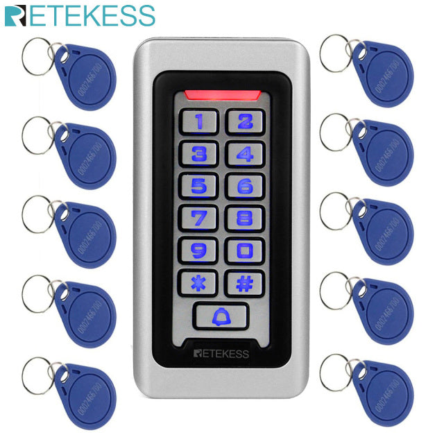 RETEKESS T-AC03 Rfid Door Access Control System IP68 Waterproof  Keypad Proximity Card Standalone With 2000 Users