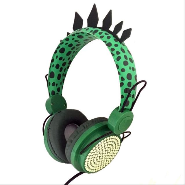 New Dinosaur 3.5mm Wired Headphone With Microphone Boy Son Music Stereo Earphone Computer Mobile Phone Gamer Headset Kids Gift