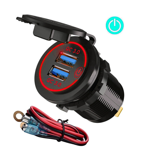 Quick Charge 3.0 Dual USB Car Charger Socket