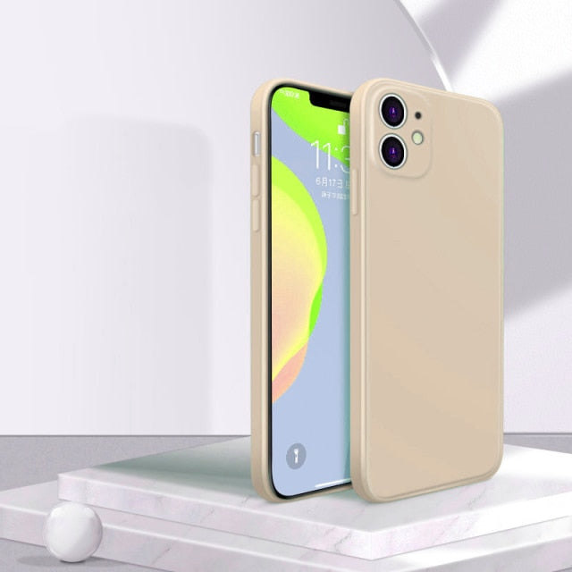 Original Official Liquid Case For iPhone 13 12 11 Pro Max 12 Mini Case For iPhone XS Max X XR 7 8 Plus 360 Full Cover