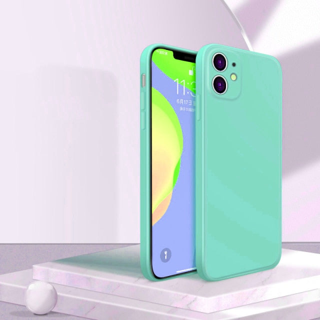 Original Official Liquid Case For iPhone 13 12 11 Pro Max 12 Mini Case For iPhone XS Max X XR 7 8 Plus 360 Full Cover