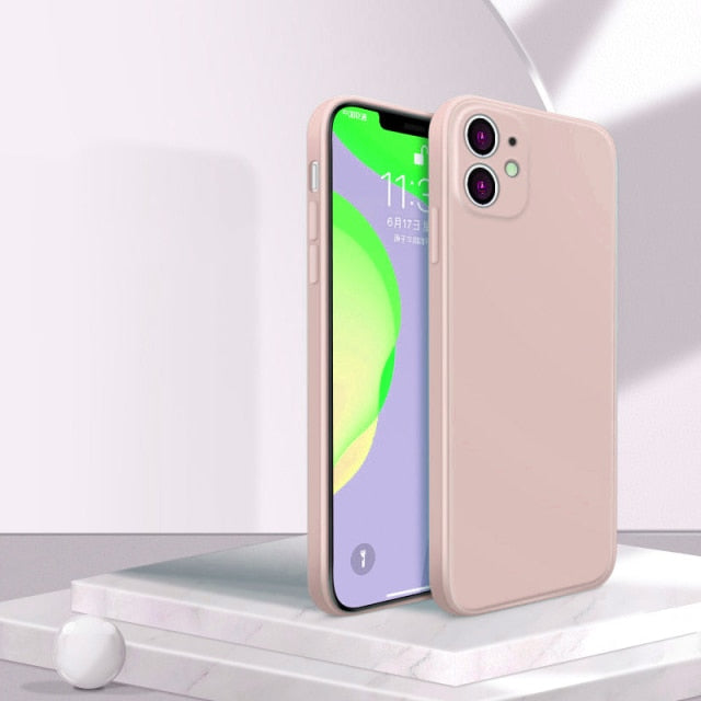 Original Official Liquid Case For iPhone 13 12 11 Pro Max 12 Mini Case For iPhone XS Max X XR 7 8 Plus 360 Full Cover