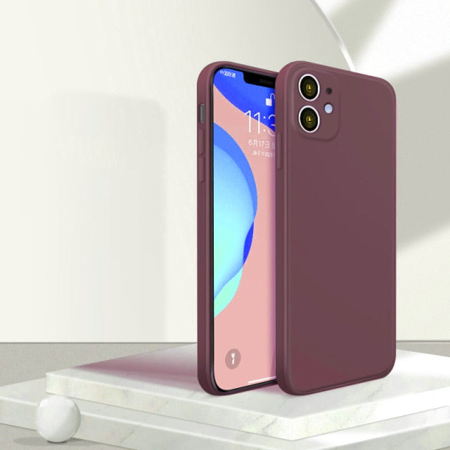 Original Official Liquid Case For iPhone 13 12 11 Pro Max 12 Mini Case For iPhone XS Max X XR 7 8 Plus 360 Full Cover