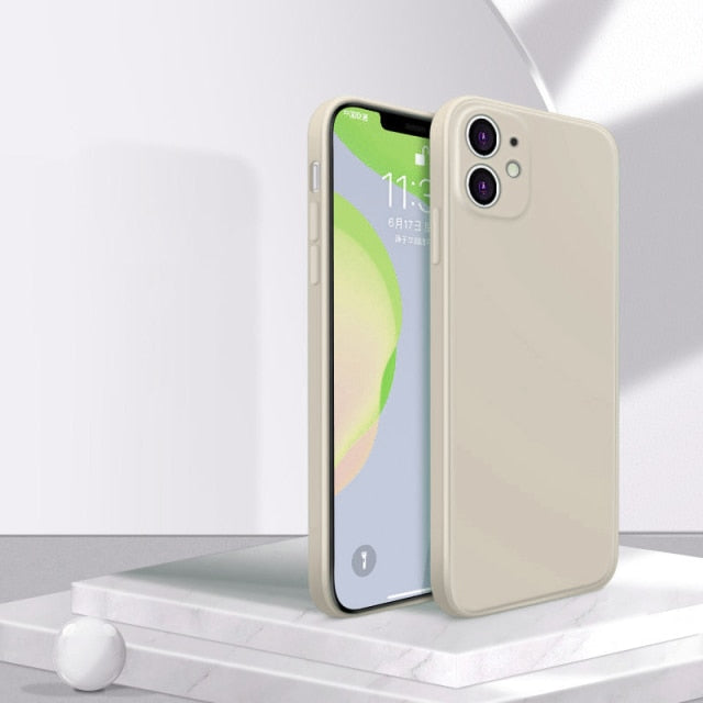 Original Official Liquid Case For iPhone 13 12 11 Pro Max 12 Mini Case For iPhone XS Max X XR 7 8 Plus 360 Full Cover