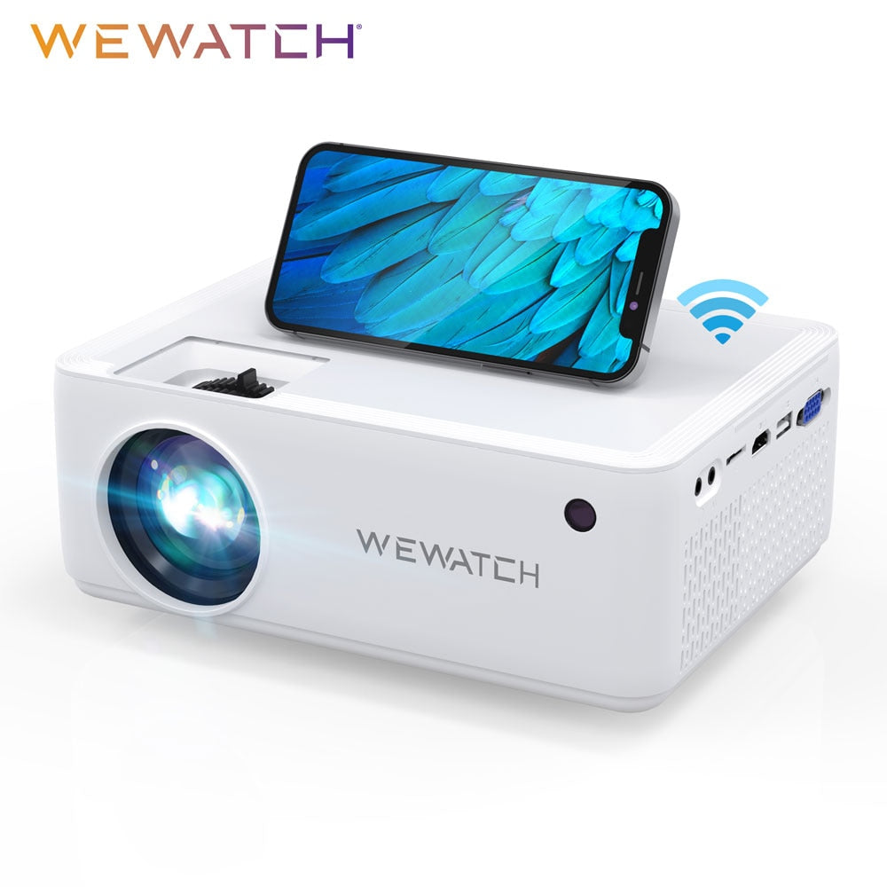 WEWATCH V10 5500Lumens LED Portable Projector Native 1024*720 HD 1080P Supported Home HDMI USB Mini Outdoor Movie Proyectors