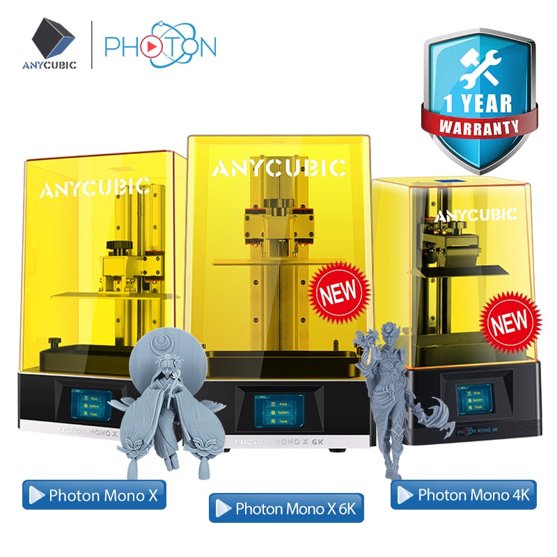 ANYCUBIC 3D Printer Photon mono X 4K 6K Photon Mono SE  LCD High Speed Resin 3d Printer  impresora 3D 6.23 /9.23 / 8.9 inch