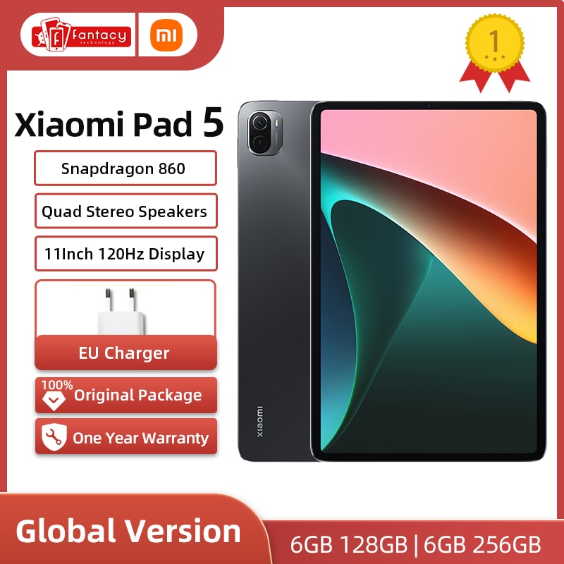 World Premiere Global Version Xiaomi Mi Pad 5  11&#39;&#39; WQHD+ 120Hz Display Snapdragon 860 4 Stereo Speakers 8720mAh MI Tablet 5