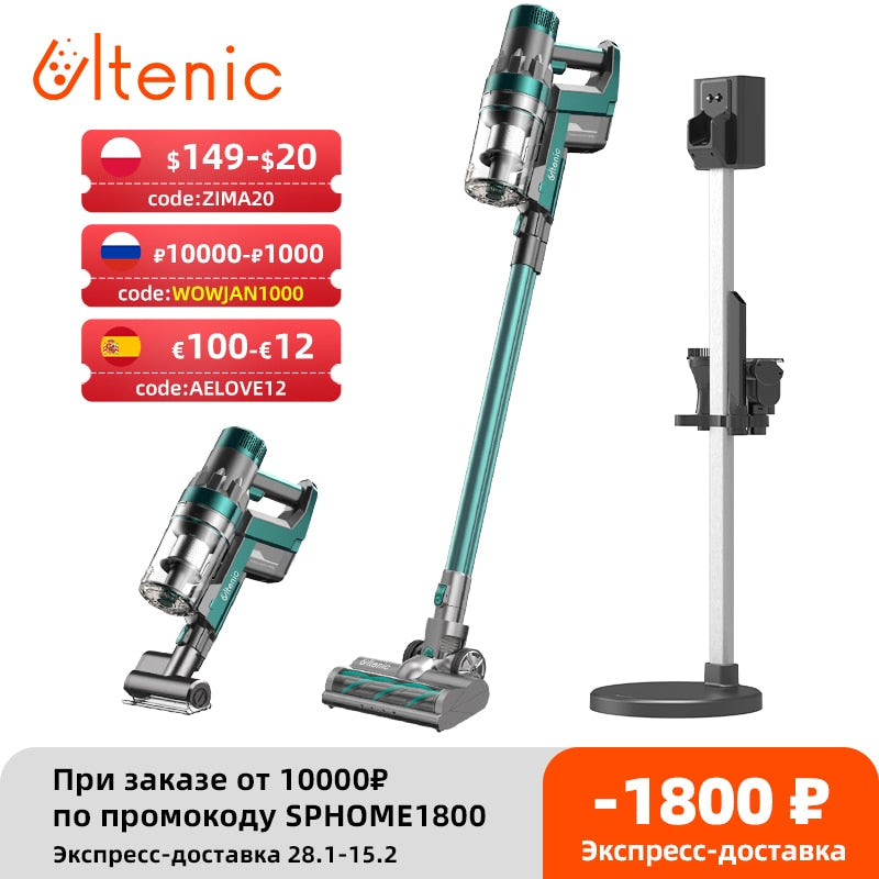 Ultenic U11 Cordless Vacuum Cleaner 25KPa Suction with LED Display &amp; Removable Battery Smart Home Appliance for Floor&amp;Carpet