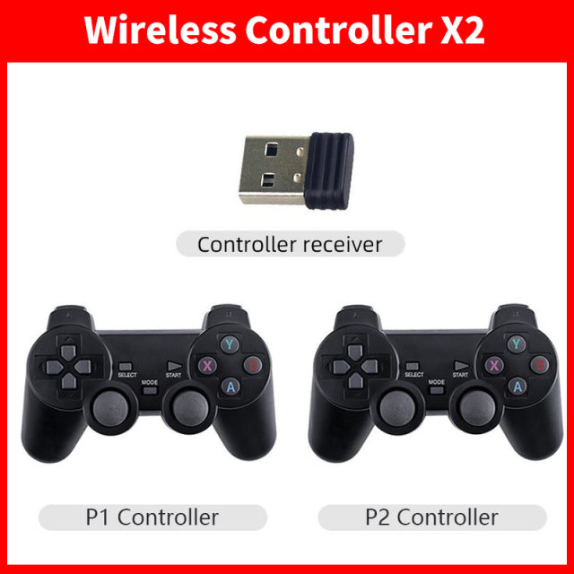 Video Game Consoles Built-in 10000 Retro Games Stick 2.4G Wireless Controller Mini Family 4k TV Video Gamestick For Kid