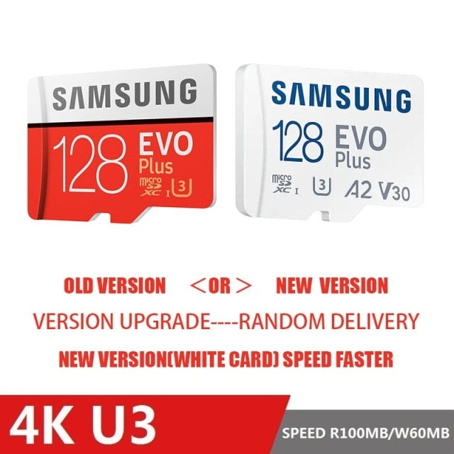 SAMSUNG EVO Plus Micro SD 32GB 64GB Memori Memory Card C10 TF MicroSD Cards SDXC 128GB 256GB 512GB U3 4K For Phone Drone Camera