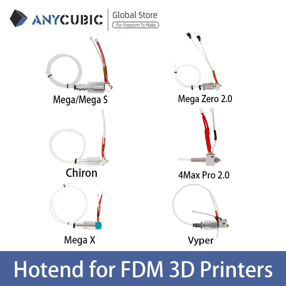 3d printer parts Hotend Print Head For Anycubic Vyper/i3 Mega/Mega S/Mega X/Chiron/4Max pro 2.0/Mega zero 2.0 Accessories