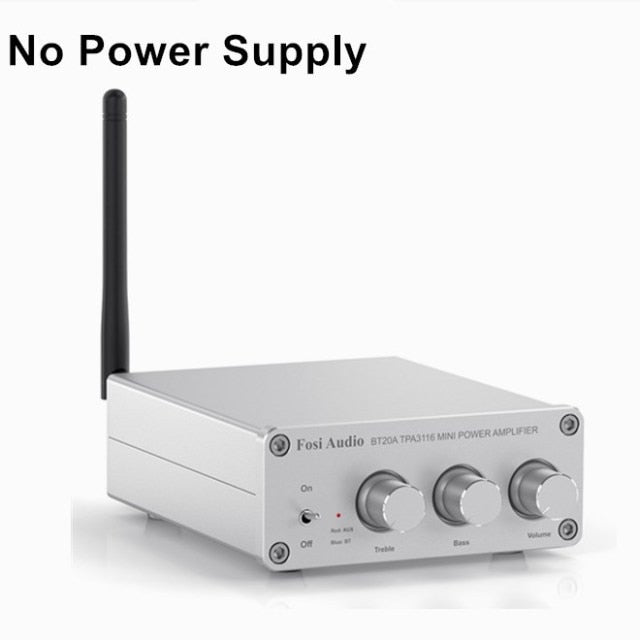 Fosi Audio BT20A Bluetooth TPA3116D2 Sound Power Amplifier 100W Mini HiFi Stereo Class D Amp Bass Treble For Home Theater