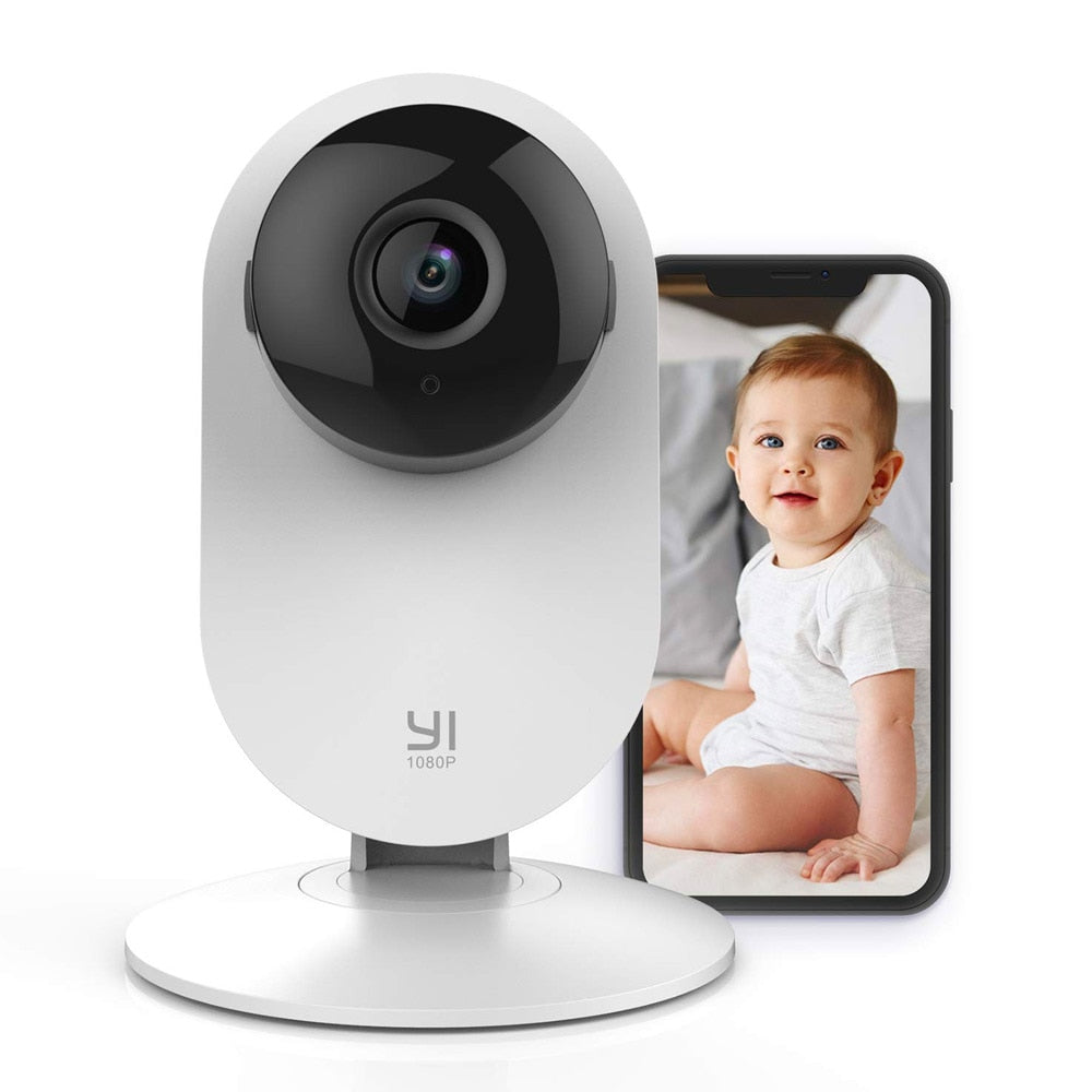 YI Home Camera 1080P HD AI Based Smart Home Camera Security Wireless IP Cam Night Vision Office EU Version Android YI Cloud
