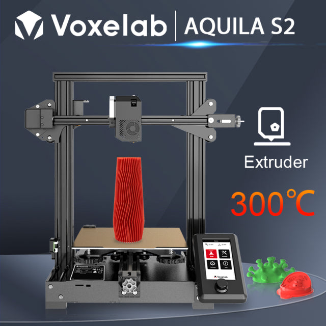 Voxelab Aquila DIY 3D Printer Kit Silent Mainboard Resume Printing Carborundum Glass Bed Large Size 3d Printer impresora 3d
