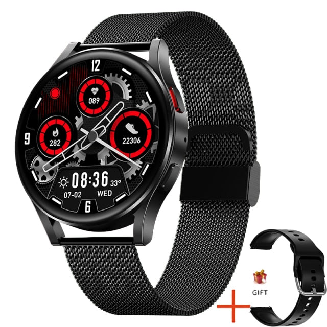 2022 New Women Bluetooth Call Smart Watch Heart Rate Blood Pressure Monitoring Smartwatches IP67 Waterproof Men Smartwatch+Box