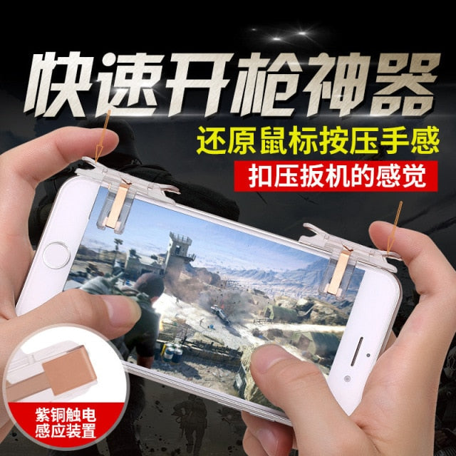 Game for PUBG Controller Mobile Phone Gamepad Mobile Joystick Trigger Aim Shooting L1 R1 Metal ABS Key Button for IPhone Android