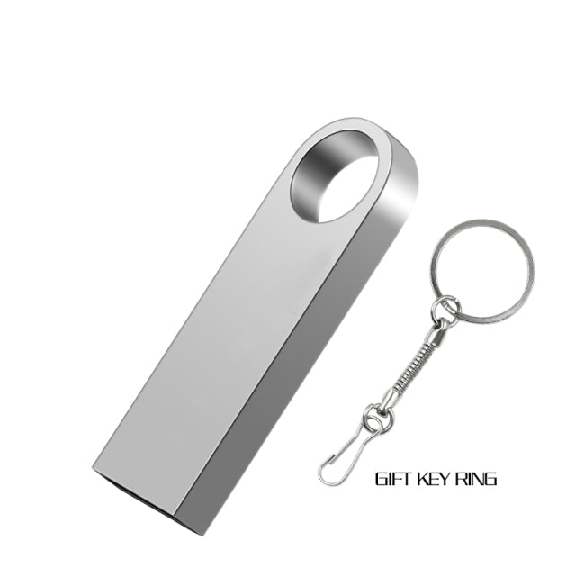 metal USB Flash Drive 128GB U Disk 4GB 64GB Pen Drive 8GB 16GB Memory Stick 32BG  cartao de memoria 128gb