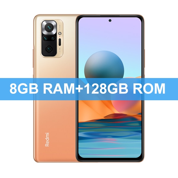 Global Version Xiaomi Redmi Note 10 Pro Mobile Phone 64GB/128GB Snapdragon 732G Octa Core 108MP Quad Camera 5020mAh Battery