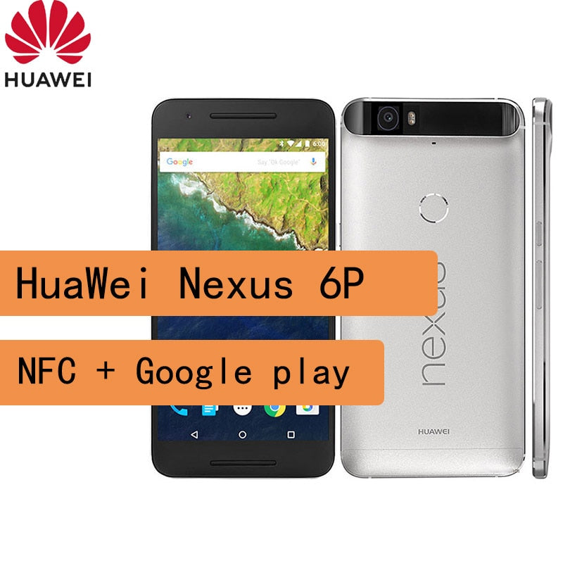 HuaWei Nexus 6P global version celular smartphone 1440 x 2560 pixels  Snapdragon 810 NFC cellphone Android mobile phone