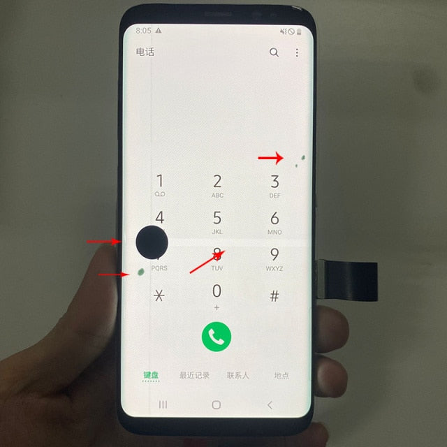 Original LCD For Samsung Galaxy S8 G950 G950F G950FD Display Touch Screen Digitizer Assembly with Defect For Samsung S8 Screen