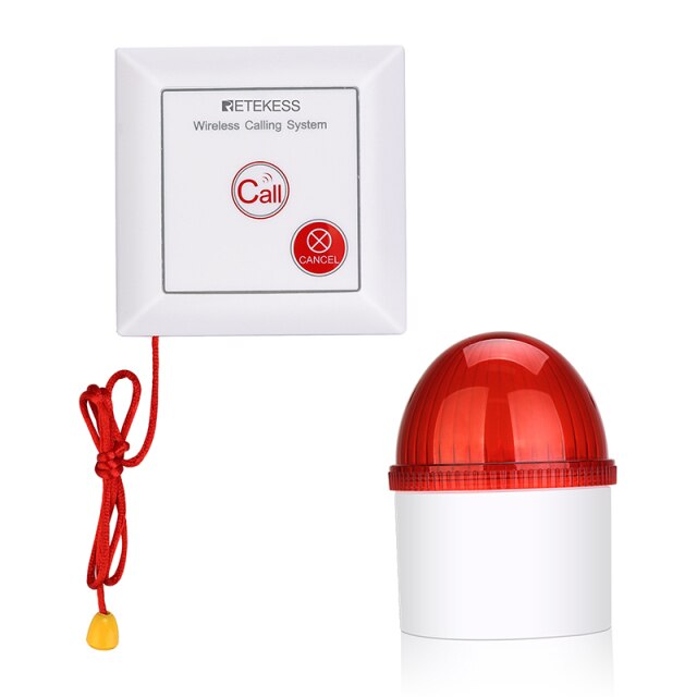 Retekess TH103 Security Alarm Motion Sensor With Light Acousto-Optic For Hospital Warehouse Supermarket