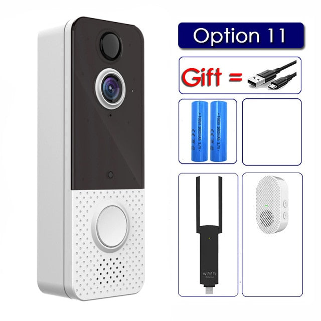 EKEN T8 IP67 WIFI Weatherproof Smart Video Doorbell Camera 1080P Visual Intercom Night Vision IP Door Bell PIR Wireless Cameras