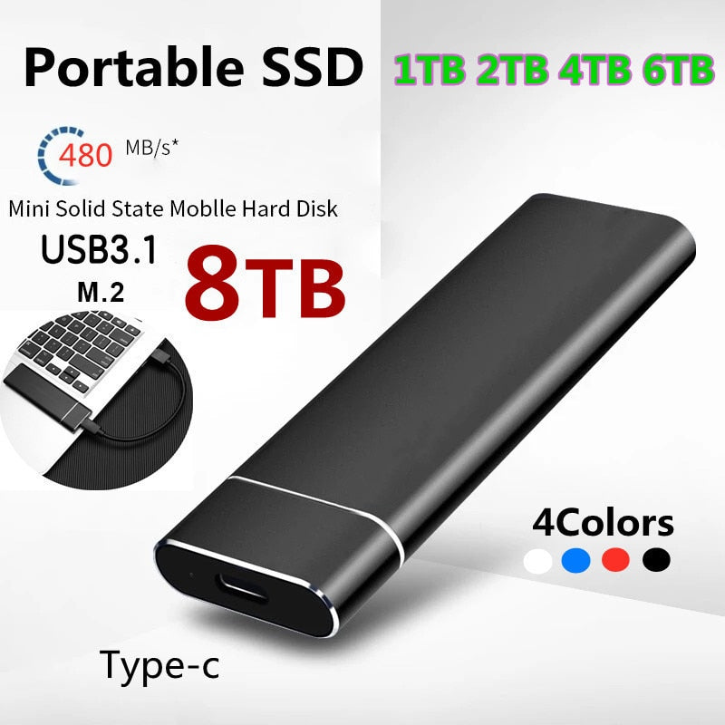 SSD M.2 External Hard Drive Portable Hard Drive HD Externo HD 1TB 2TB 4TB USB3.0 storage  ssd externe hdd 8tb 4tb external ssd